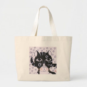 Chat Noir Grote Tote Bag