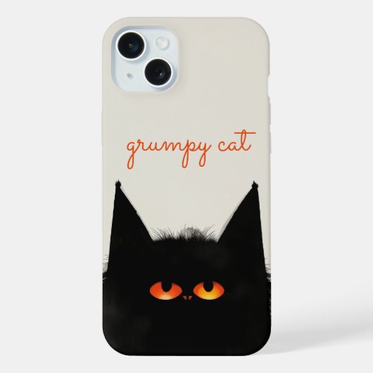 Chat noir grumeux (Verso)