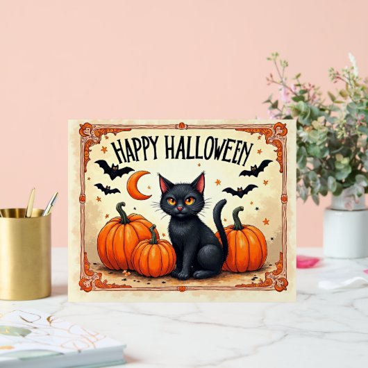 Chat noir Halloween (Mariage)