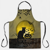 Chat Noir Halloween Black Cat Schort (Voorkant)