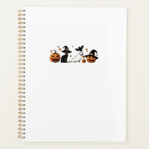 Chat Noir Halloween Citrouille Boo Fantôme Sorcièr