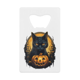 Chat noir Halloween Citrouilles effrayants Lune Ch