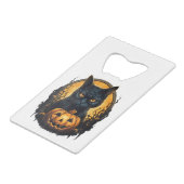 Chat noir Halloween Citrouilles effrayants Lune Ch (Devant Angle)