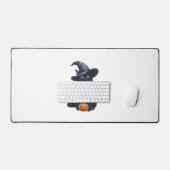 Chat Noir Halloween Costume Citrouille Pour Femmes (Clavier et souris)