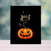 Chat noir Halloween Design - Art Citrouille Éffray (Neutre)