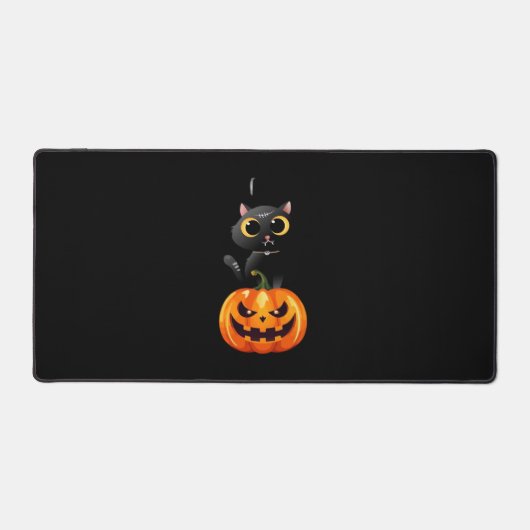 Chat noir Halloween Design - Art Citrouille Éffray (Recto)