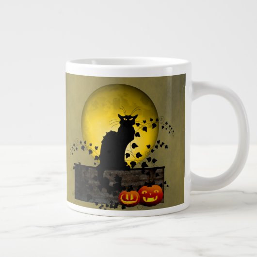Chat Noir Halloween Extra Grote Beker (Rechts)
