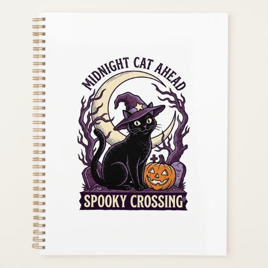 Chat Noir Halloween Gravure Vintage Chat Citrouill (Devant)