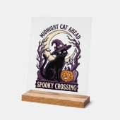 Chat Noir Halloween Gravure Vintage Chat Citrouill (Angle)