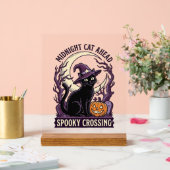 Chat Noir Halloween Gravure Vintage Chat Citrouill (Mariage)