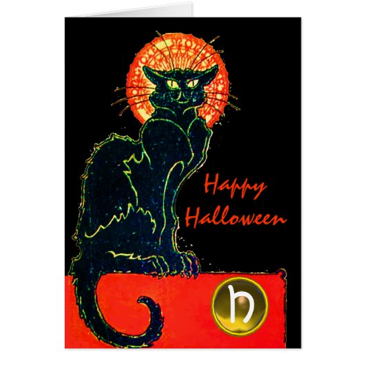 CHAT NOIR HALLOWEEN PARTY MONOGRAM (Devant)