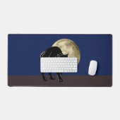 Chat Noir Halloween Prowling Sur Une Nuit De Plein (Clavier et souris)
