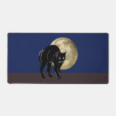 Chat Noir Halloween Prowling Sur Une Nuit De Plein (Recto)