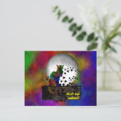 Chat Noir Holi Hai Briefkaart (Staand voorkant)