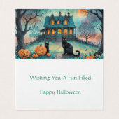 Chat noir, Jack O Lanterns, Halloween Maison Éffra (Inside Unfolded)