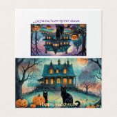 Chat noir, Jack O Lanterns, Halloween Maison Éffra (Outside Unfolded)