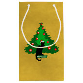 Chat Noir Kerstmis Klein Cadeauzakje (Achterkant)