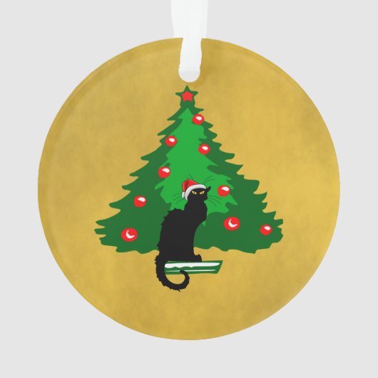 Chat Noir Kerstmis Ornament (achterkant)