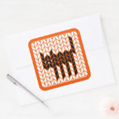 CHAT NOIR KNIT gros Carré Stickers II (Enveloppe)