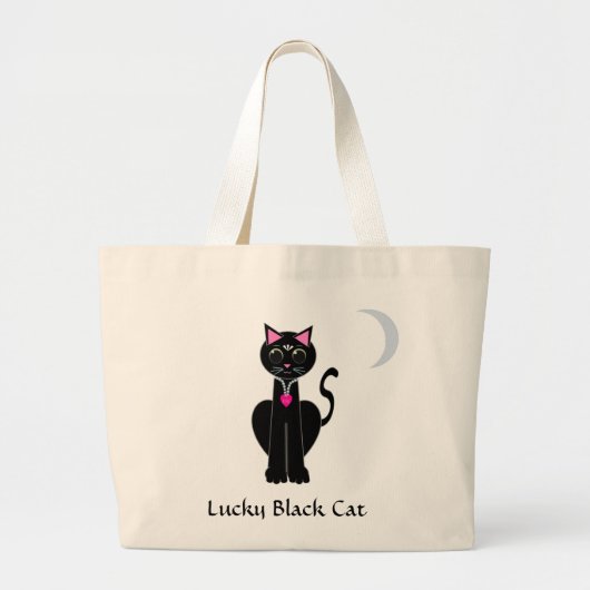 Chat noir Lucky Sac fourre-tout Jumbo (Devant)