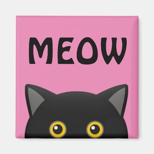 CHAT NOIR MAGNETS (Devant)