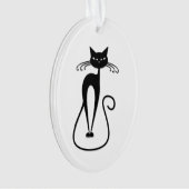 Chat noir maigre fantaisiste (devant)