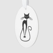 Chat noir maigre fantaisiste (devant)