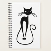 Chat noir maigre fantaisiste (Devant)