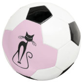 Chat noir maigre fantaisiste rose (3/4)