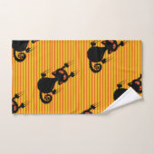 Chat noir mignon (Serviette à main)