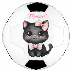 Chat noir mignon avec cabot pour la décoration d'H