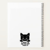 Chat noir mignon avec citation amusante (Dos)