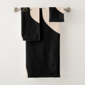 Chat noir mignon dans le style Mid Century (En situation)
