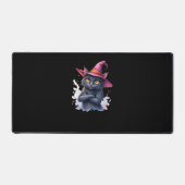 Chat noir mignon en sorcier Casquette - Halloween (Recto)