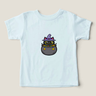 Chat noir mignon en sorcière Casquette Halloween V