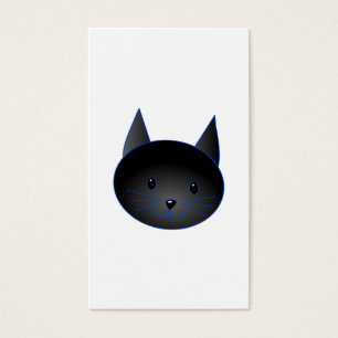 Chat noir mignon. Illustration de bande dessinée