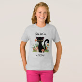 Chat Noir mignon m'avait eu au T-shirt Meow (Devant entier)