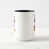 Chat noir mignon personnalisée Mug de Noël (Centre)