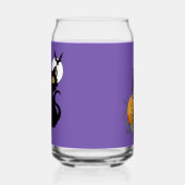 Chat noir mignon violet effrayant Halloween Citrou (Gauche)