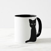 Chat noir Mug (Devant droit)