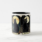 Chat Noir Mug Tarot Café Cat Thème Mug Cadeau (Centre)