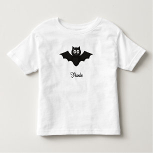 Chat noir Nom personnalisé T-shirt Toddler