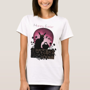 Chat Noir Pasen Gelukkig Pasen T-shirt