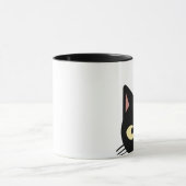 CHAT NOIR PEEKING CAFÉ MUGS (Centre)