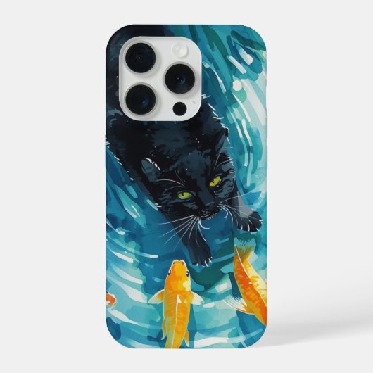 Chat noir & poissons rouges (Verso)