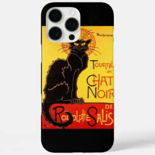Chat Noir Retro Belle Epoque Cat iPhone 16 Pro Max Hoesje