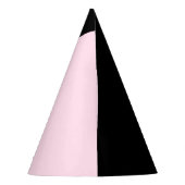 Chat noir rusé Chapeau de fête rose (Dos)