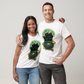 Chat Noir Sorcière T-shirt Halloween (Unisexe)