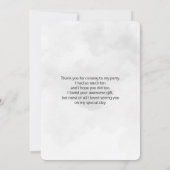 Chat noir sous une pleine lune magique Merci (Dos)