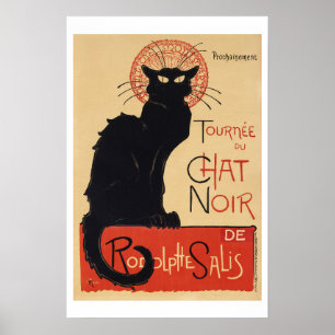  "Chat Noir"   Steinlen Art Nouveau Poster